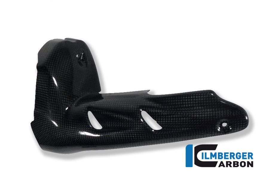 Exhaust heat shield bottom carbon