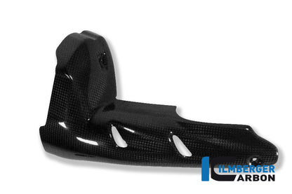 Exhaust heat shield bottom carbon