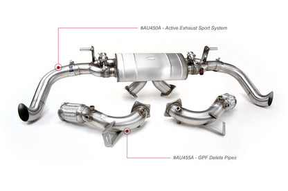 Audi R8 V10 w/ GPF Euro-Spec GPF Delete Pipes