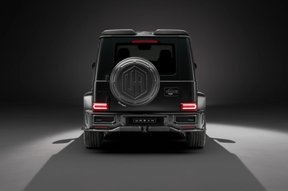 Mercedes W465 G-Wagon Aerokit / Widetrack UA Icon Rear Wheel Carrier - Visual Carbon Fibre