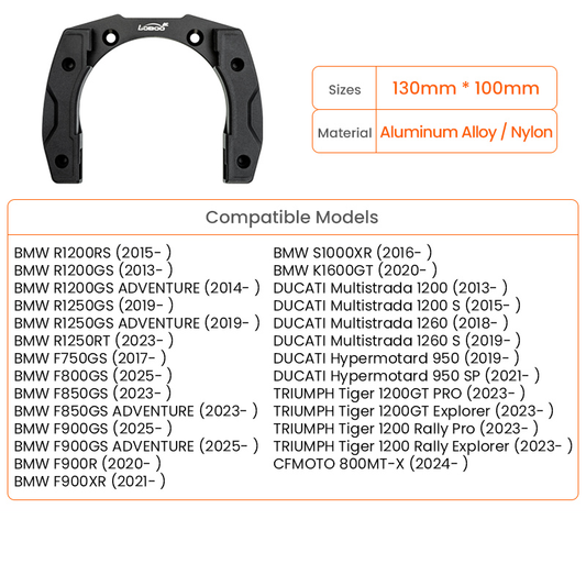 Quick-Lock Tank Bag Adapter - Adventure Luggage for BMW, KTM & Ducati