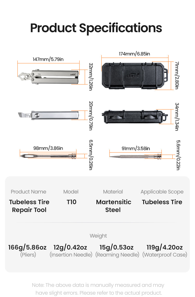 T10 Tubeless Tire Repair Tool