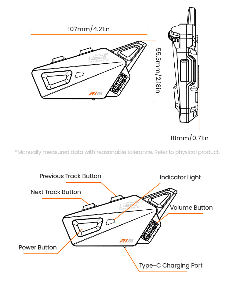 Bluetooth headset - R1M 2 pack