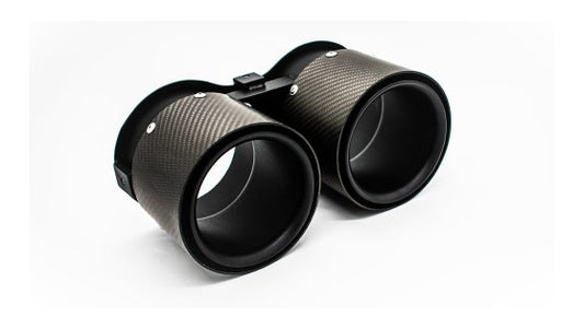 McLaren 750S NOVITEC Tailpipes Set Gold-Plated 999 Fine Gold Carbon Cover