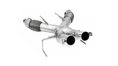 McLaren 750S Power Optimized Exhaust System RACE INCONEL Gold-Plated 999 Fine Gold