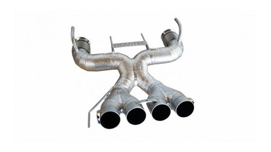 McLaren 765LT Power Optimized Exhaust System RACE INCONEL Gold-Plated 999 Fine Gold