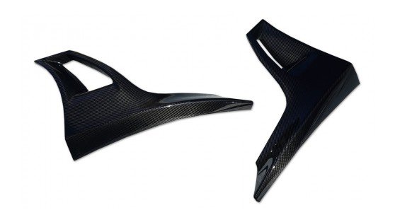 McLaren 720 Front Spoiler Attachment Visible Carbon