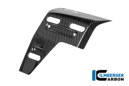 Left water radiator cover with holes for the luggage holder Carbon glossy R 1300 GS Adventure