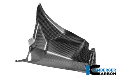 Wind tunnel cover left carbon matte Panigale V4 2025