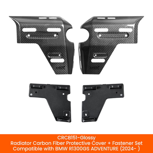 Radiator Carbon Fiber Protective Cover Fastener Set Glossy