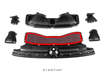 Audi C8 RS6 RS7 Black Carbon Intake