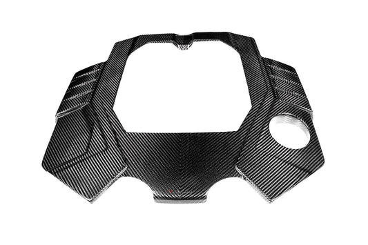 Audi C8 RS6 RS7 Black Carbon Engine Cover Matte