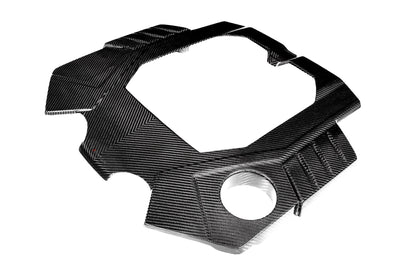 Audi C8 RS6 RS7 Black Carbon Engine Cover Matte