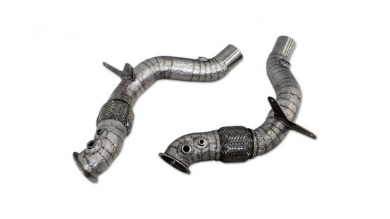 Ferrari 488 / Pista Catalyst-Replacement Pipes Set - Heat Protected
