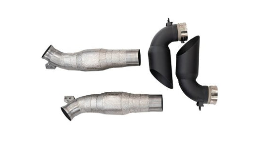 Ferrari 812 Competizione Race Exhaust System - Inconel Black Tips