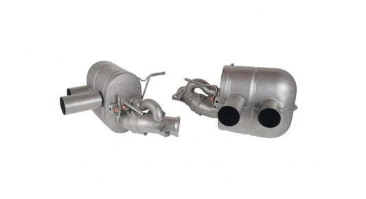 Ferrari 812 power optimized exhaust system with flap-regulation, stainless steel