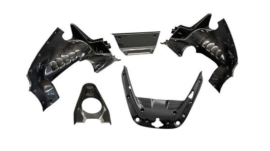 Ferrari SF90 cover engine bay visible Carbon for Spider