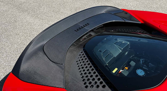 Ferrari SF90 Ducktail visible Carbon