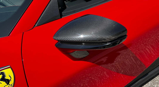 Ferrari SF90 / XX mirror upper part visible Carbon
