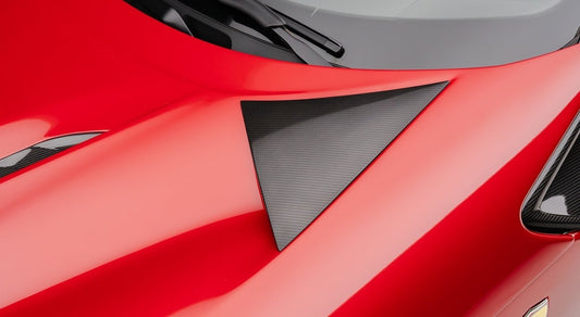 Ferrari Purosangue engine bonnet air-intake visible Carbon