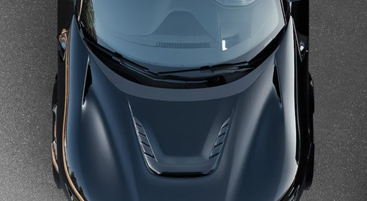 Ferrari Purosangue insert engine bonnet visible Carbon