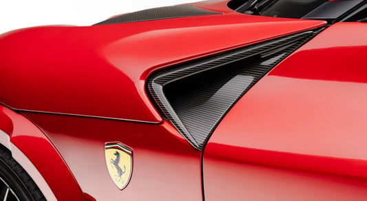 Ferrari Purosangue inserts front fenders visible Carbon