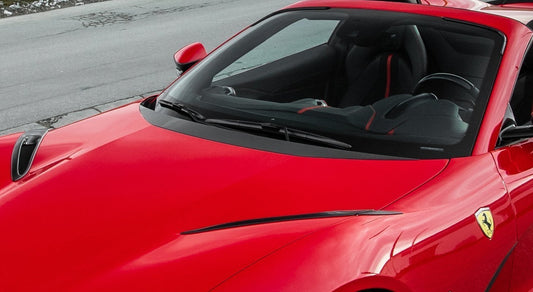 Ferrari 812 insert for engine-bonnet visible Carbon