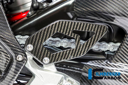 Heel guard left side carbon