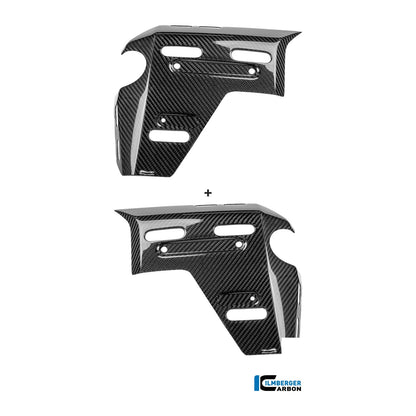 water radiator cover with holes for the luggage holder R - left + right set