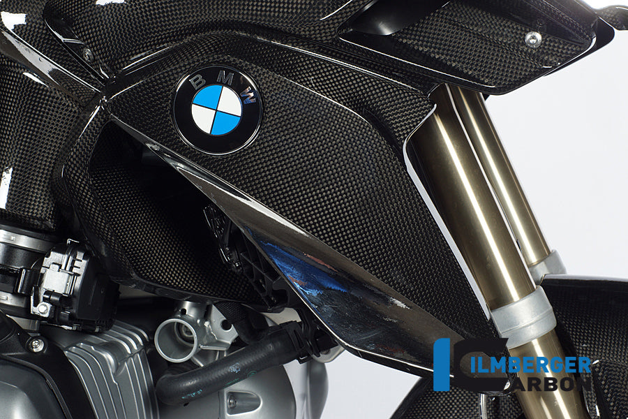 Water radiator cover right (Badge holder right) Carbon