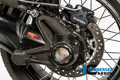 Cardan housing cover (mounting without rear splash guard) Carbon for the water-cooled BMW R 1200
