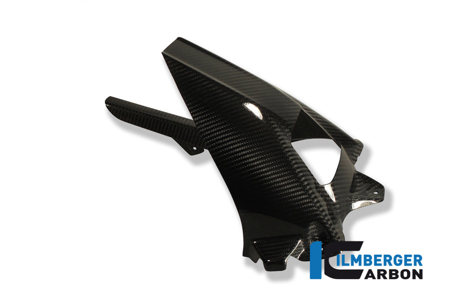Rear fender with chain guard with ABS carbon