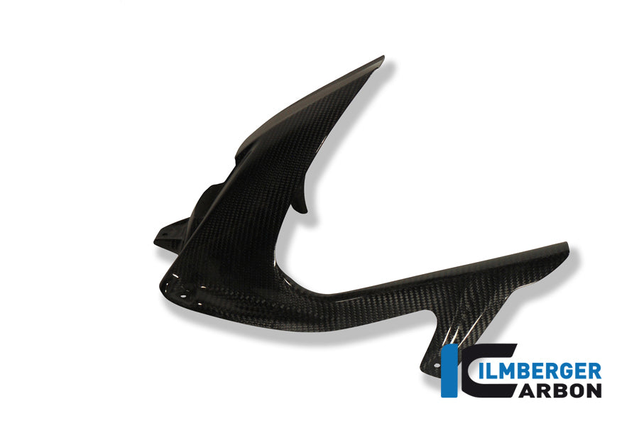 Rear fender with chain guard with ABS carbon