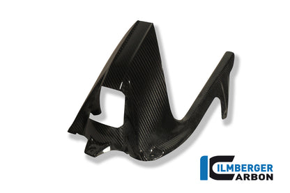 Rear fender with chain guard with ABS carbon