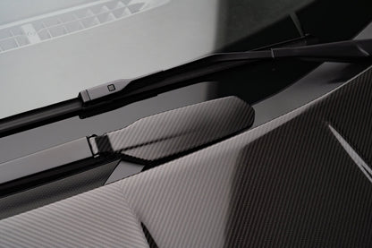 Lamborghini Revuelto Cover windscreen wipers visible carbon