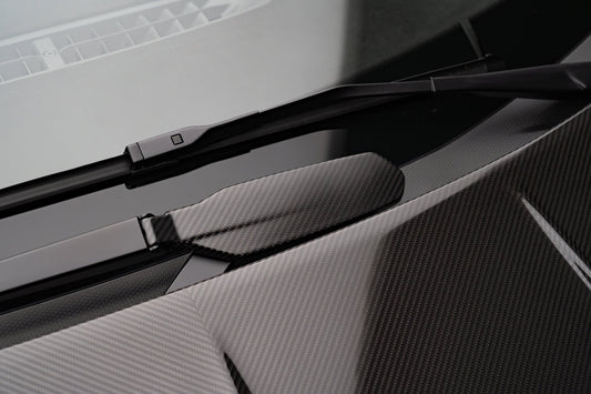 Lamborghini Revuelto Cover windscreen wipers visible carbon