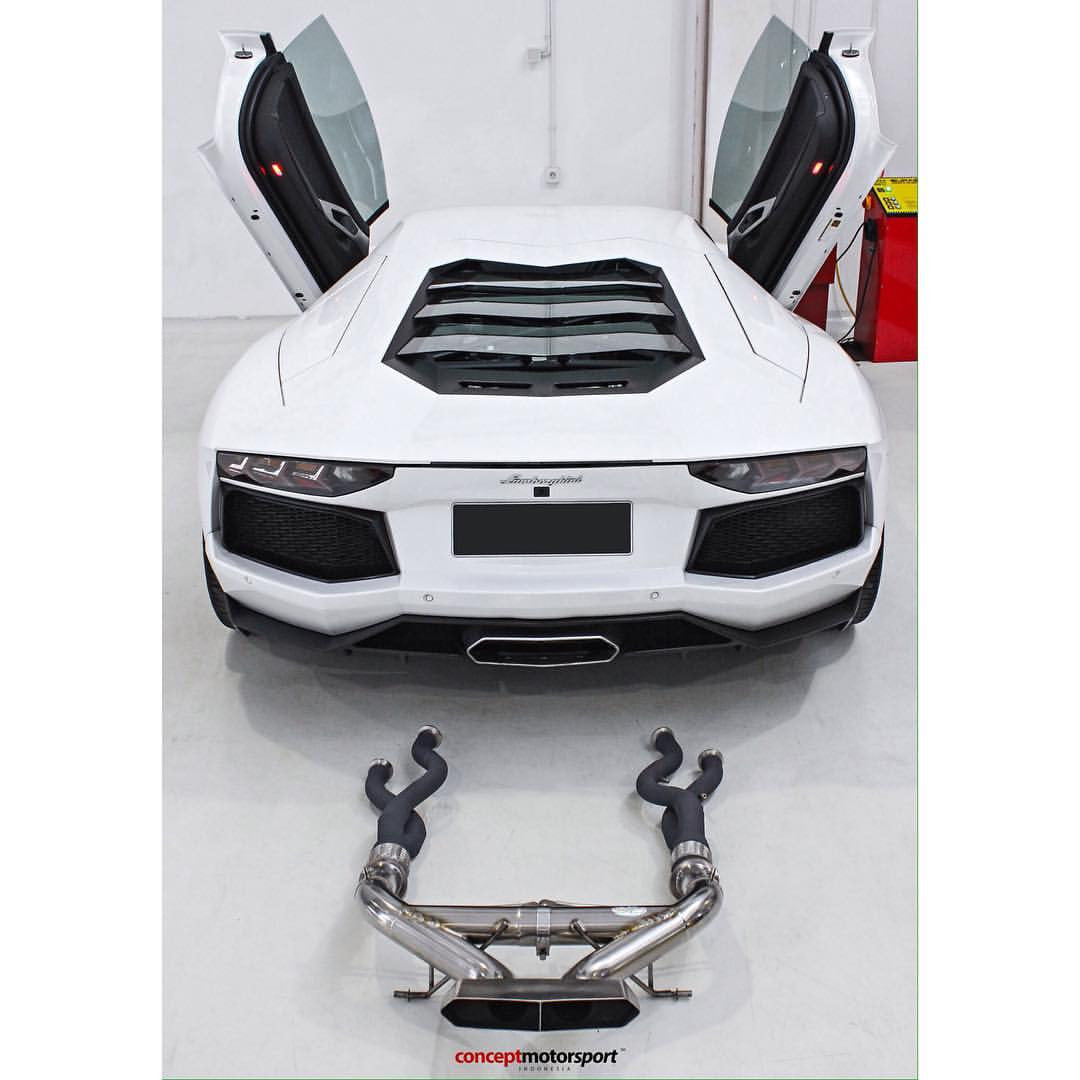 Lamborghini Aventador LP700-4 and LP720-4 Catalyst Delete Pipes - Ceramic