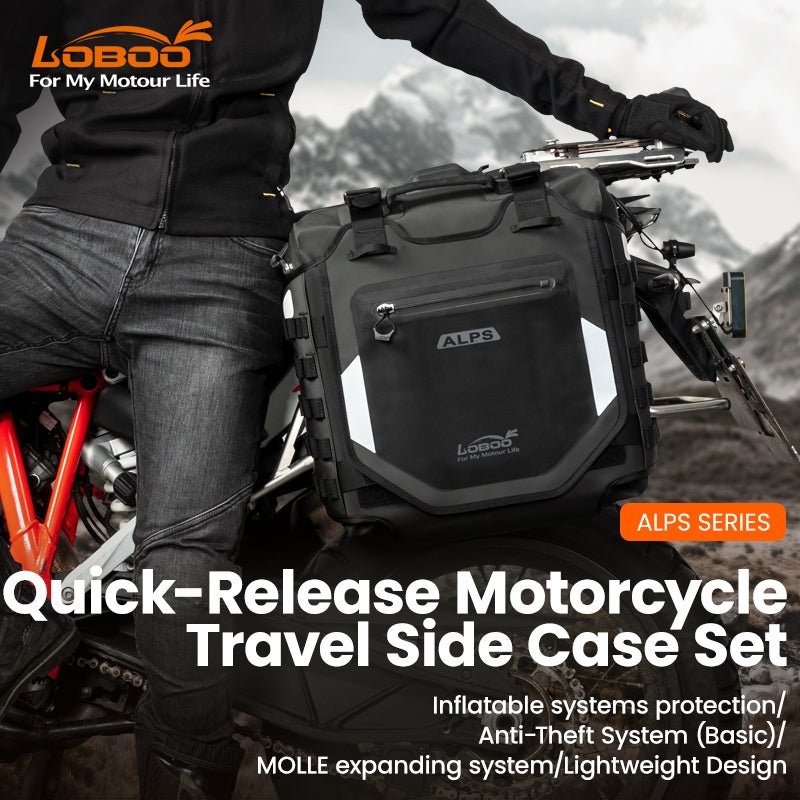 Alps Inflatable Side Bags (23L+30L) With Aluminum Alloy Rack Plates