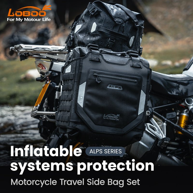 Alps Inflatable Side Bags (30L+30L) With Aluminum Alloy Rack Plates