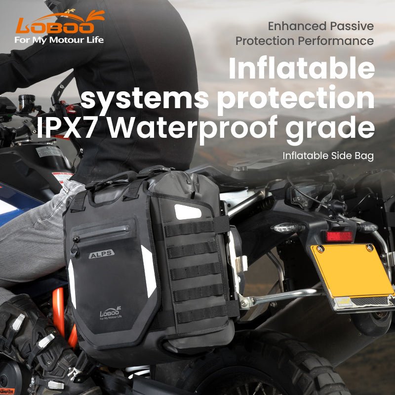 Alps Inflatable Side Bags (30L+30L) With Aluminum Alloy Rack Plates