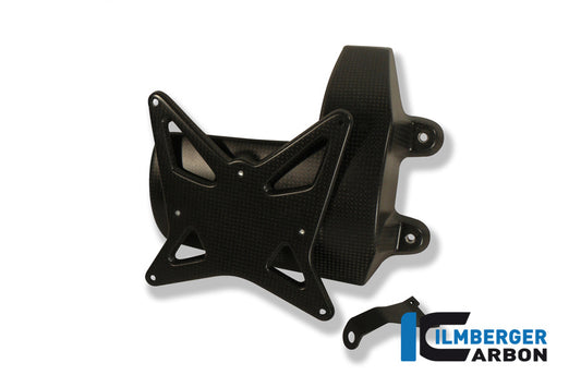 License plate holder incl. chain guard carbon