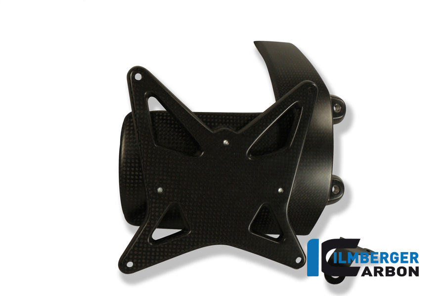 License plate holder incl. chain guard carbon