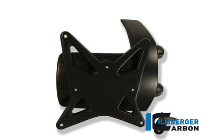 License plate holder incl. chain guard carbon