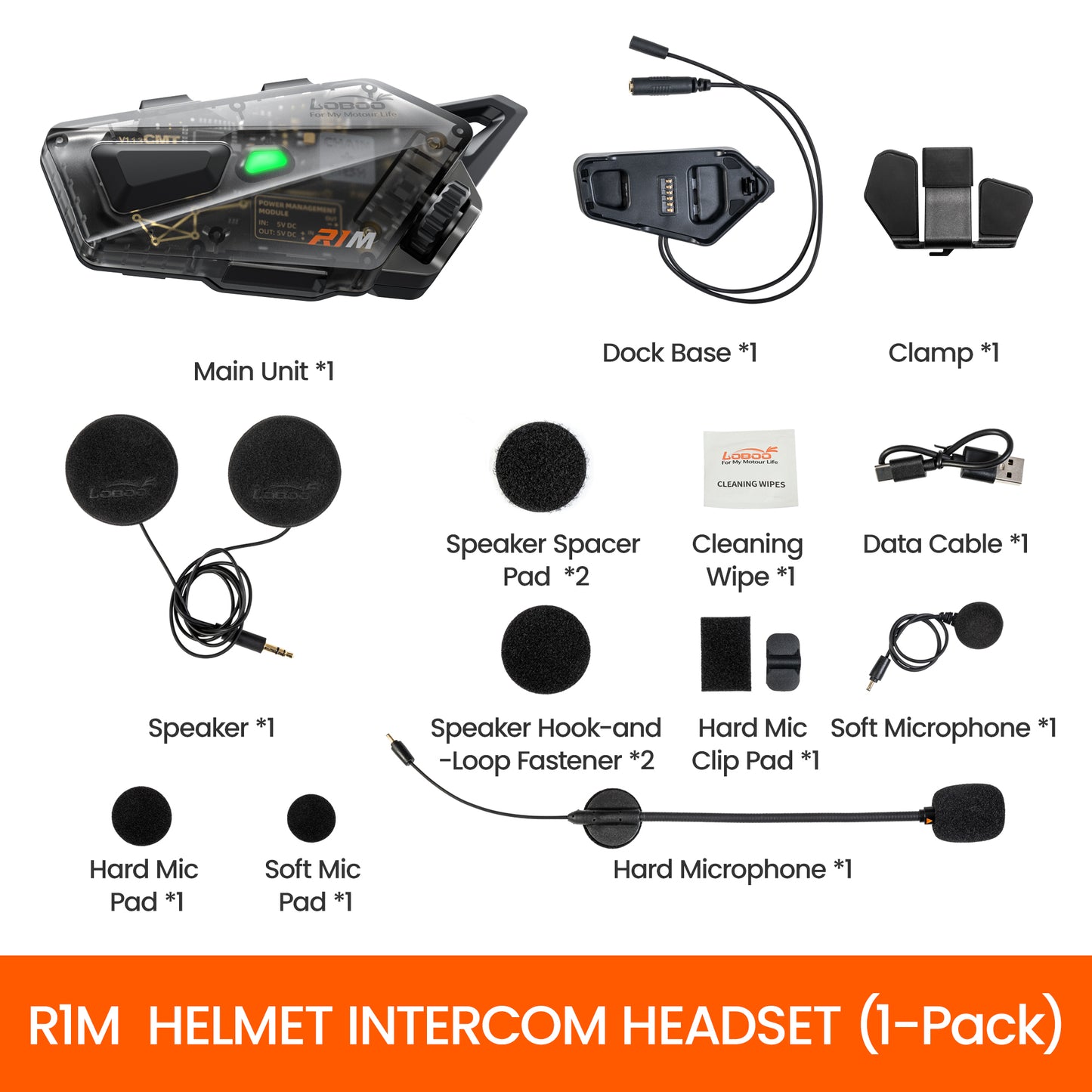 Bluetooth headset - R1M 1 pack