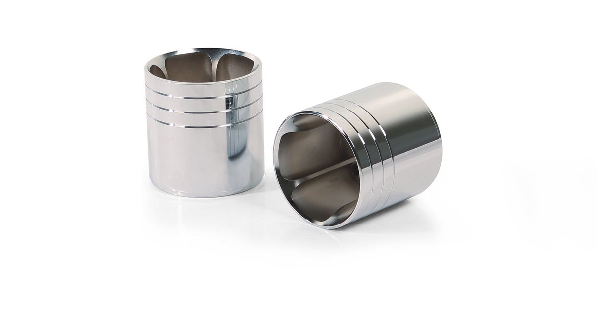 BMW / HARLEY DAVIDSON Endcap short cut V1 (2 pcs.), Alloy