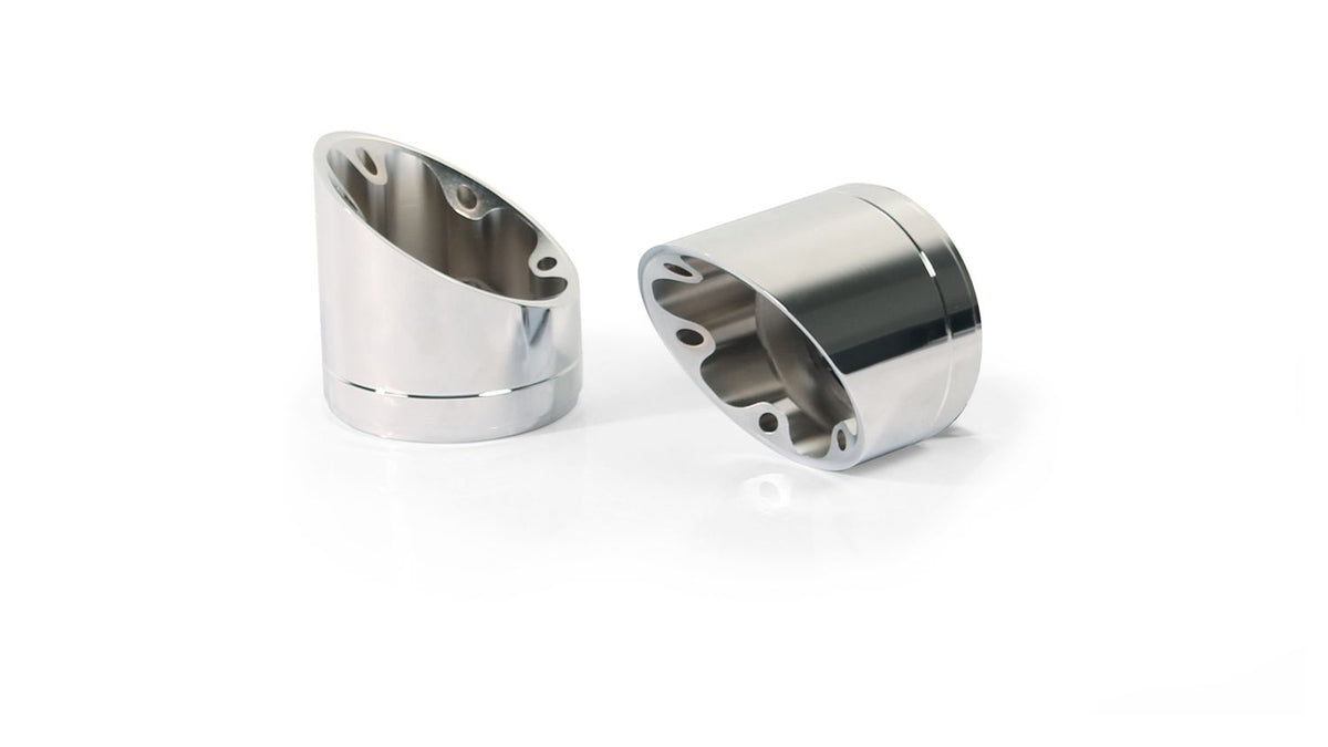BMW / HARLEY DAVIDSON Endcap short cut V1 (2 pcs.), Alloy