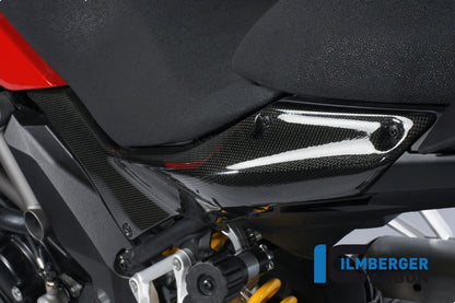 Side cover under seat left carbon