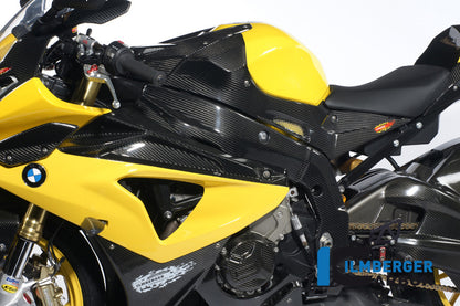 Left side cover on the tank carbon