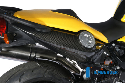 Side cover under seat right carbon