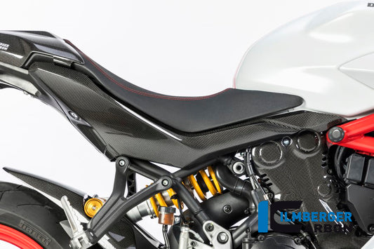 Underseat side panel right glossCarbon - Ducati Supersport 939